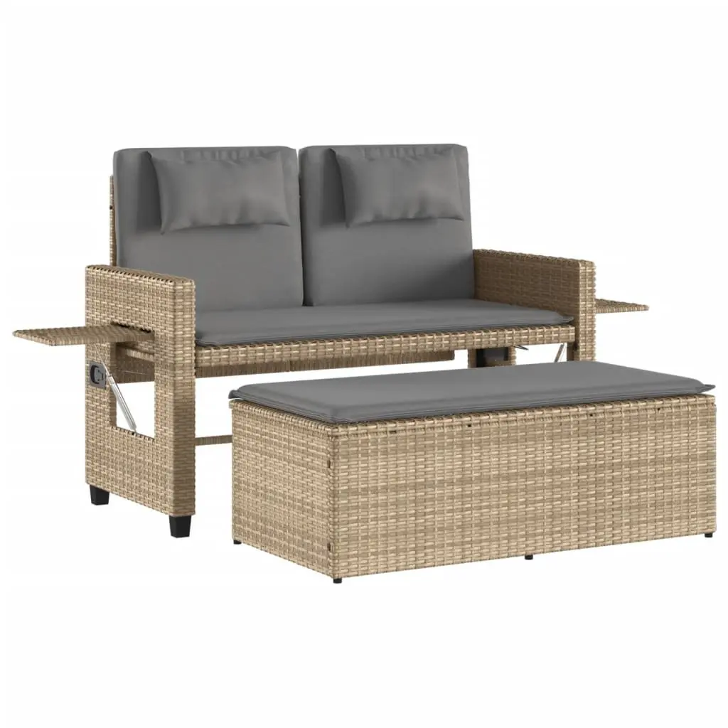 2-in-1 Reclining Loveseat Sofa Bed
