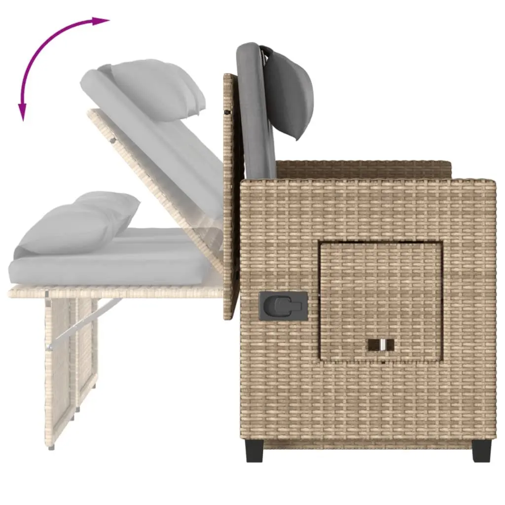 2-in-1 Reclining Loveseat Sofa Bed