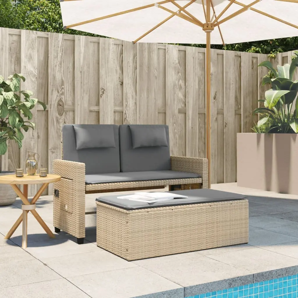 2-in-1 Reclining Loveseat Sofa Bed