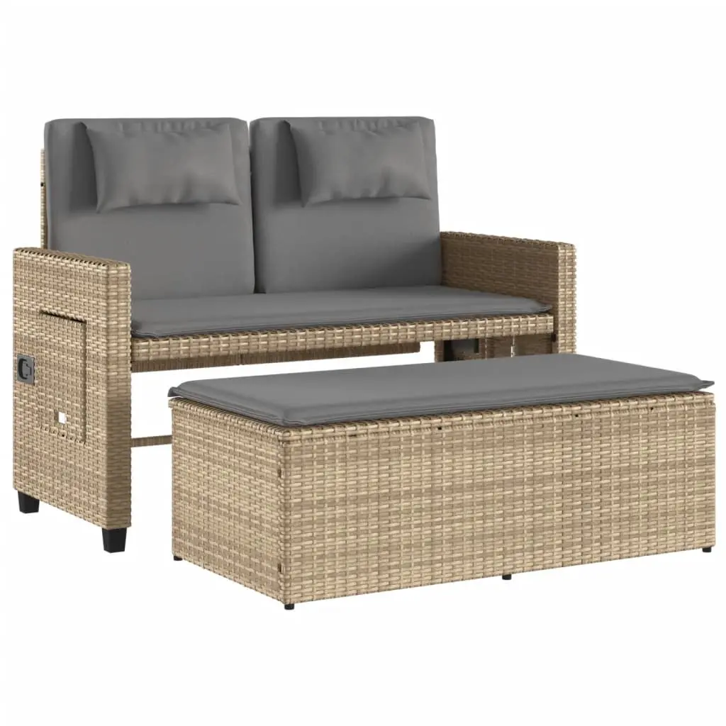 2-in-1 Reclining Loveseat Sofa Bed