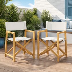 Specifications for Cream Folding Director Chairs - 2 Pack