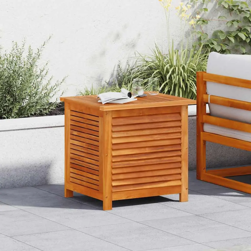 Garden Storage Box 60x50x56 cm Outdoor Furniture Organizer Solid Acacia Wood