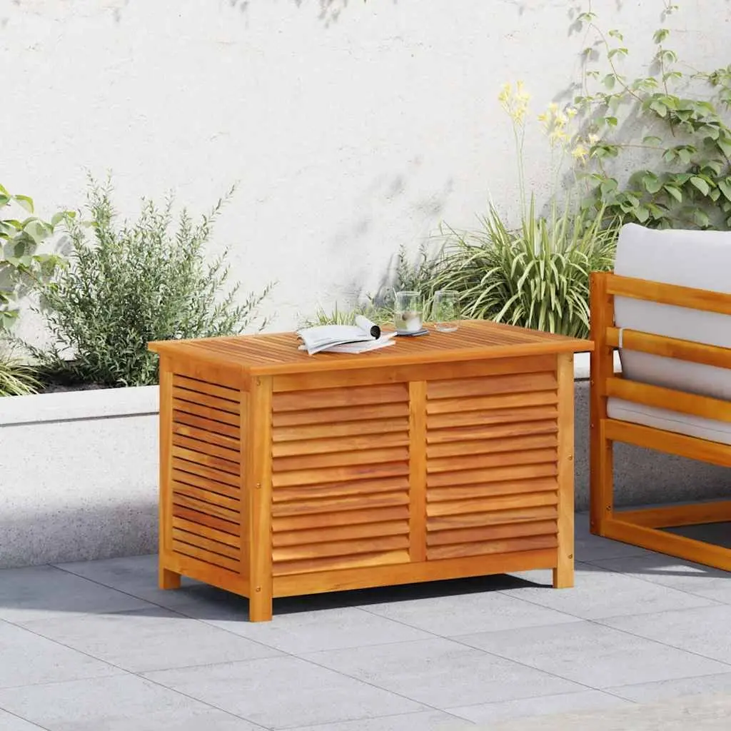 Garden Storage Box Outdoor 90x50x56cm Solid Wood Cushion Organiser
