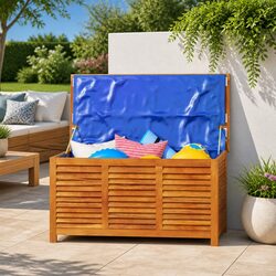 Garden Storage Box Specifications: Solid Acacia Wood