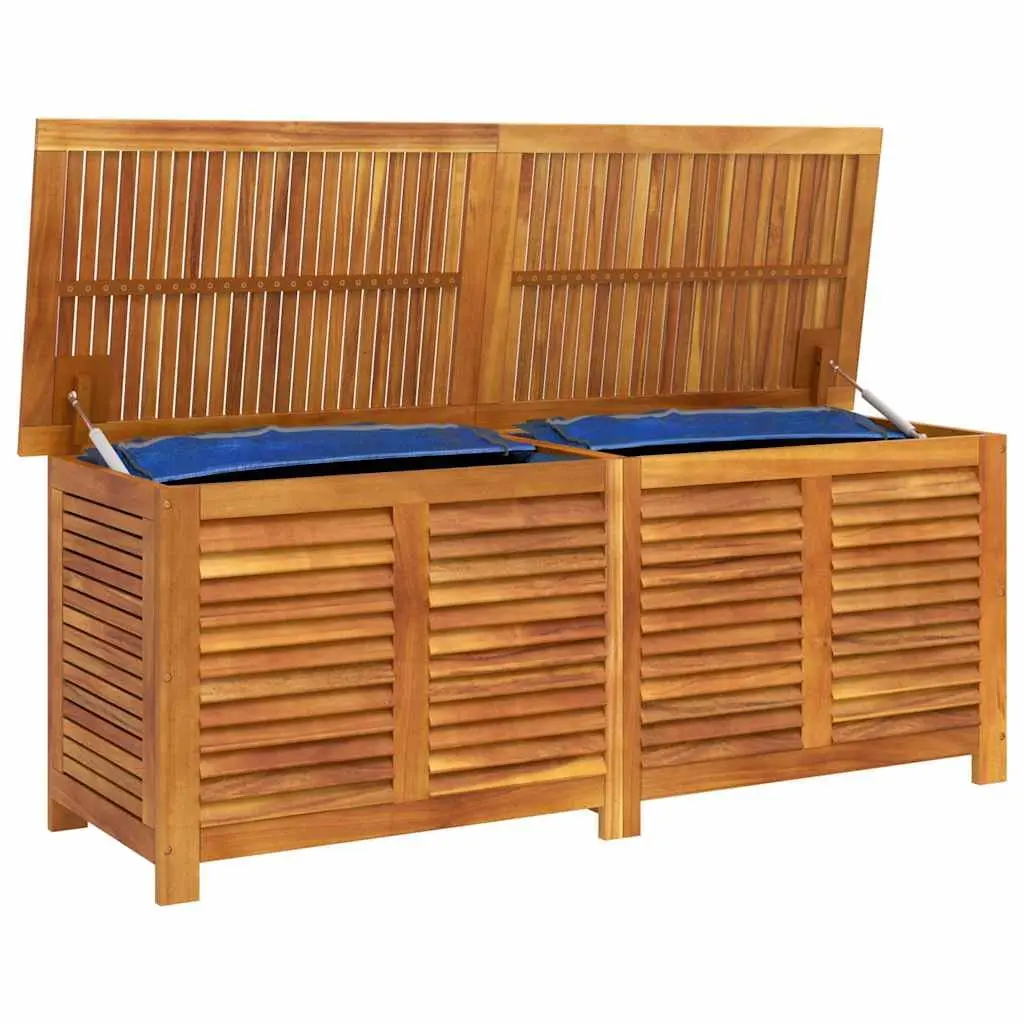 Garden Storage Box Outdoor Furniture 150x50x56cm Solid Acacia Wood Brown