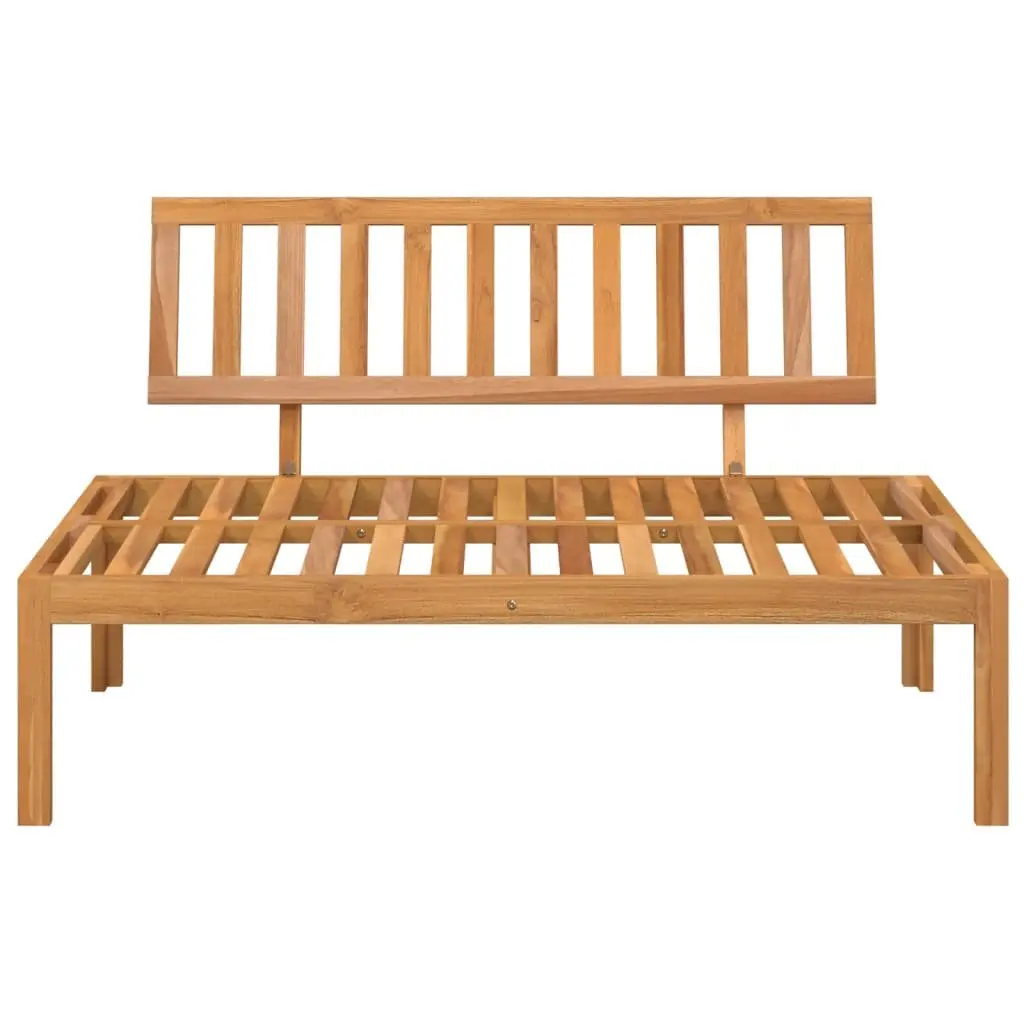 Solid Acacia Wood Outdoor Sofa Section