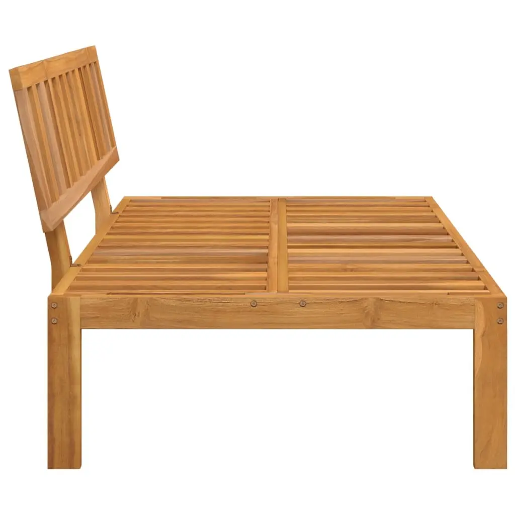 Solid Acacia Wood Outdoor Sofa Section