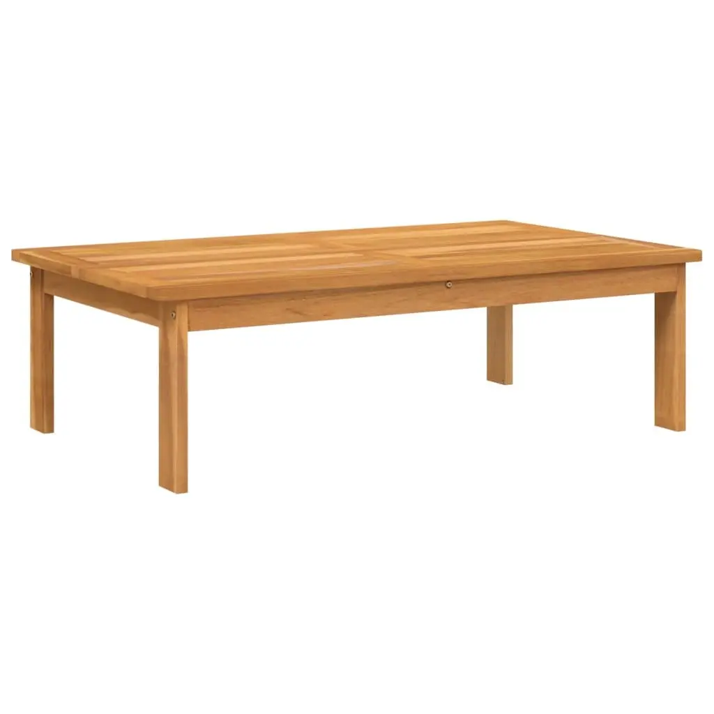 Garden Table 100x60x30cm Outdoor Patio Furniture Slatted Design Wood Acacia