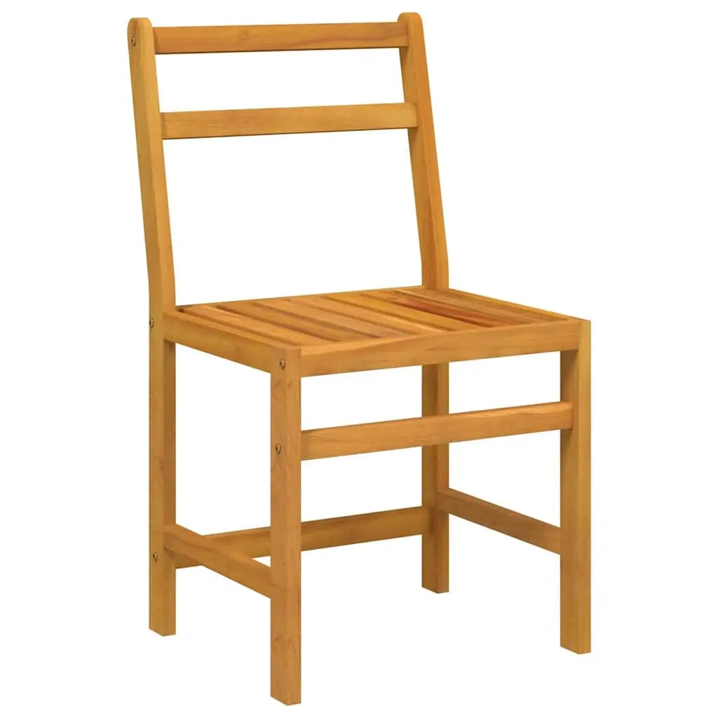 3 Piece Balcony Set Outdoor Furniture Solid Acacia Wood Brown Garden Patio