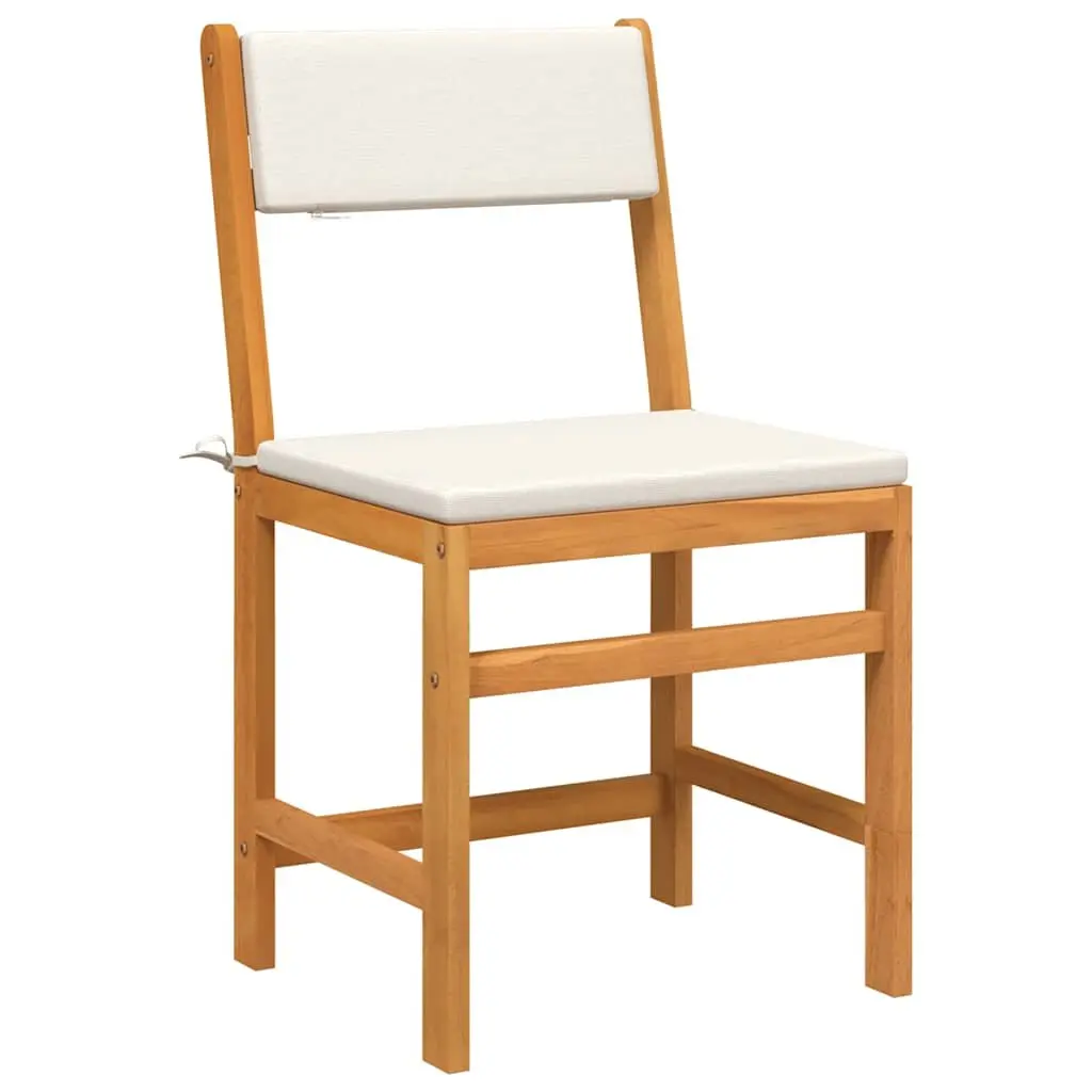 3 Piece Balcony Set with Cushions Solid Acacia Wood Outdoor Patio Furniture