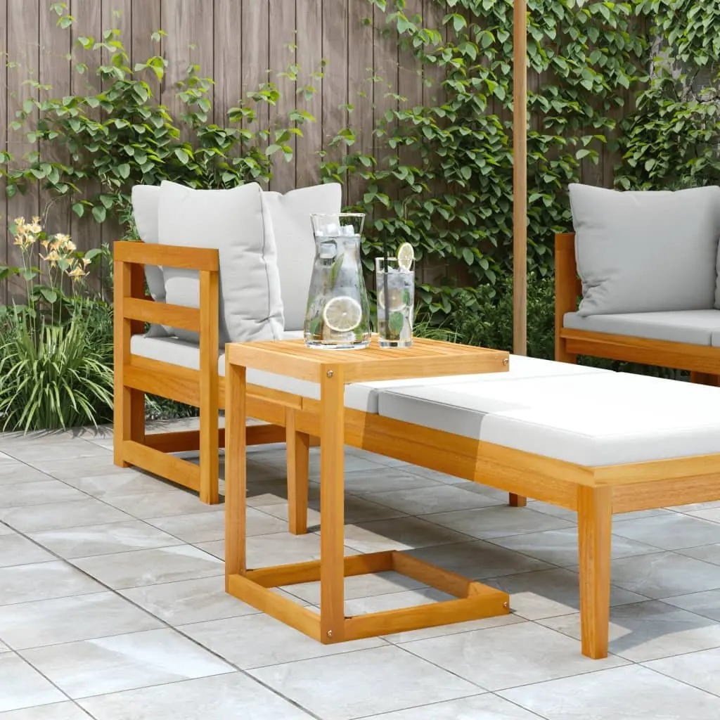 C Table 42x40x50 cm Solid Wood Acacia Outdoor Furniture Brown Side Table