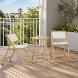 Set of 2 Folding Bistro Chairs - Specifications Inside