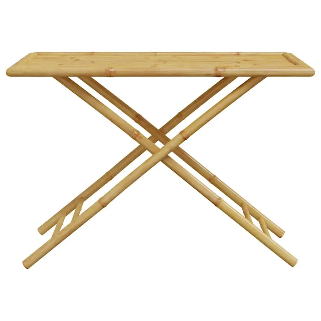 Folding Garden Table 110x55x75cm Outdoor Patio Bamboo Brown Foldable Portable
