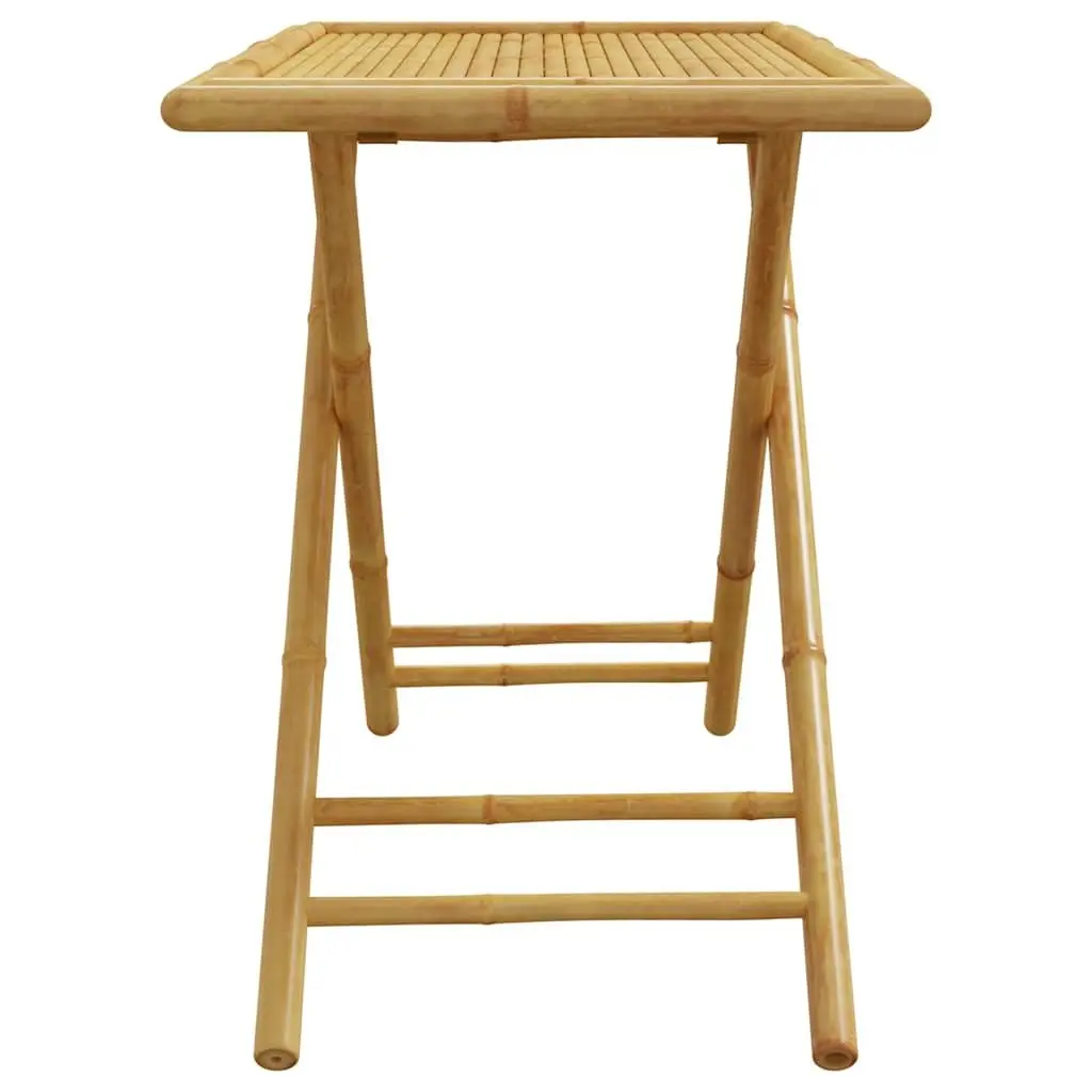 Folding Garden Table 110x55x75cm Outdoor Patio Bamboo Brown Foldable Portable