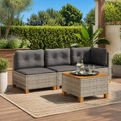 Garden Table Specifications: Grey 55x55x36 cm for Outdoors