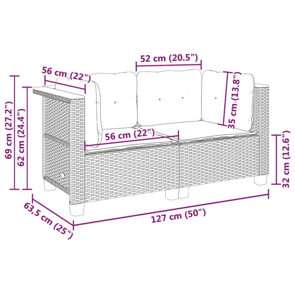 Outdoor Garden Sofa Corner Set