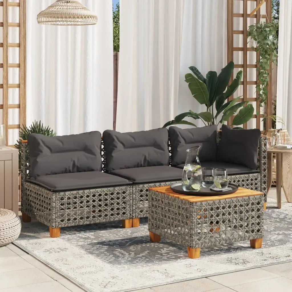 Garden Corner Sofa in Grey Color