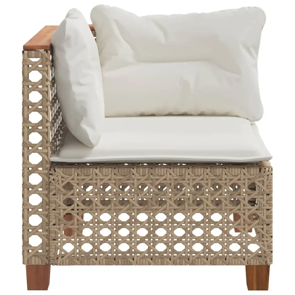 Outdoor Corner Garden Sofa Beige Modular Lounge
