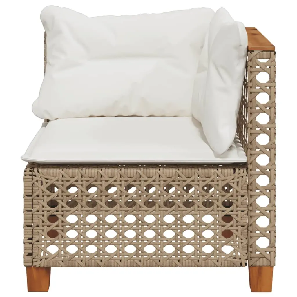 Outdoor Corner Garden Sofa Beige Modular Lounge