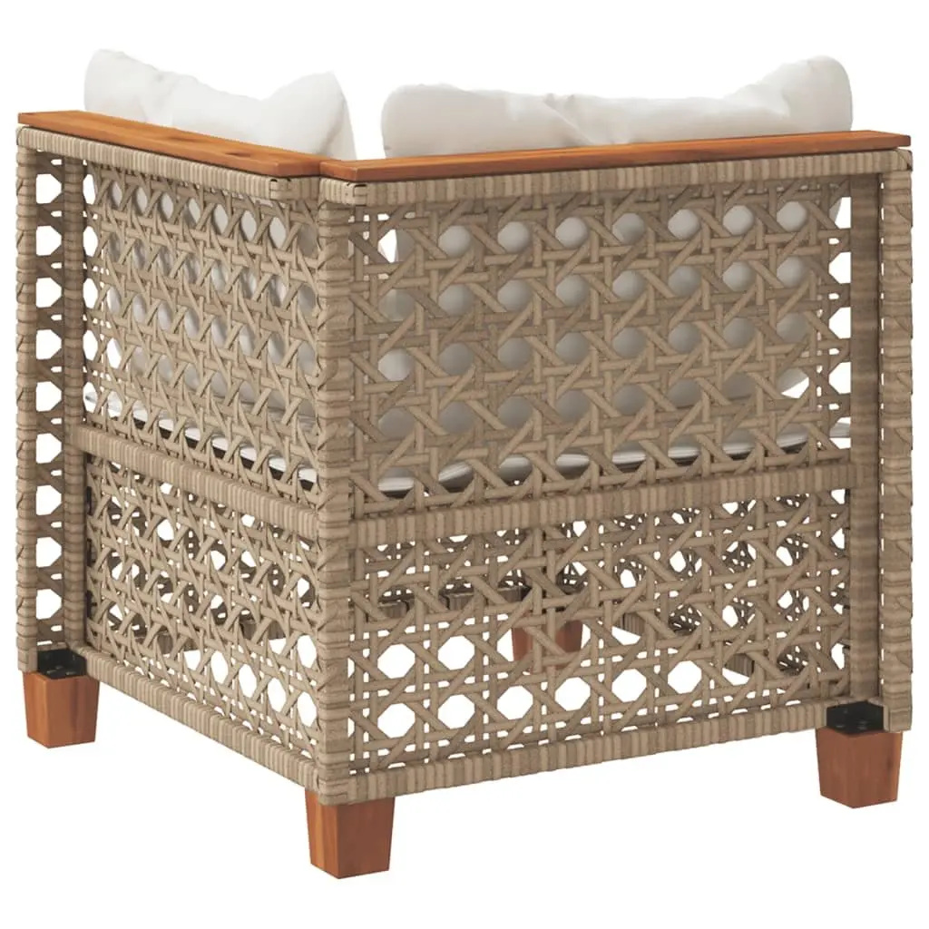 Outdoor Corner Garden Sofa Beige Modular Lounge