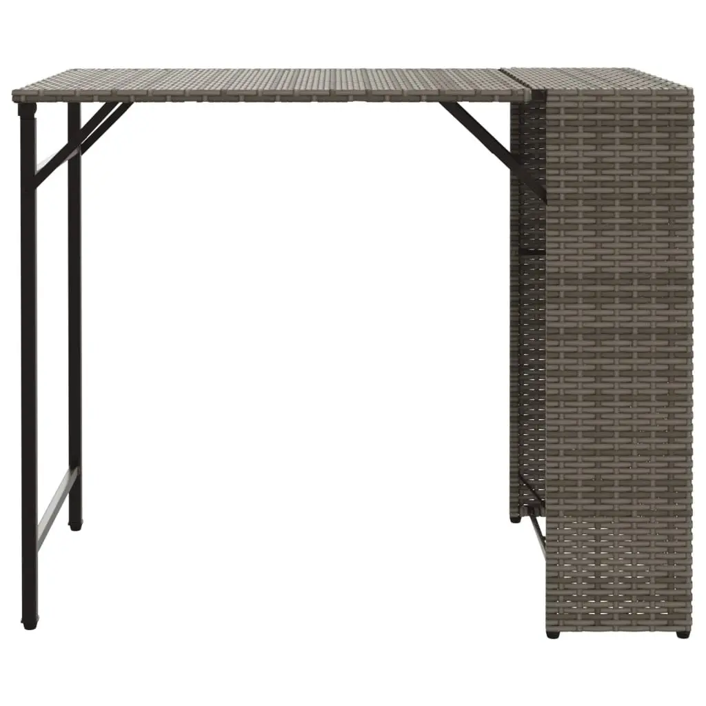 5-Piece Grey Foldable Outdoor Dining Set