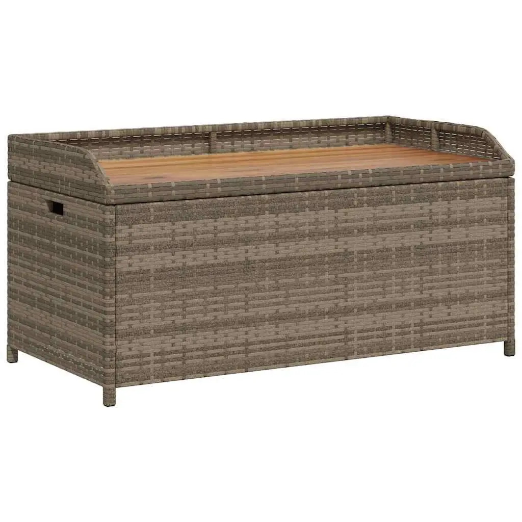 Outdoor Storage Bench for Garden Grey 100 x 50 x 52 cm