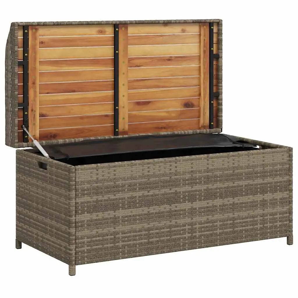 Outdoor Storage Bench for Garden Grey 100 x 50 x 52 cm