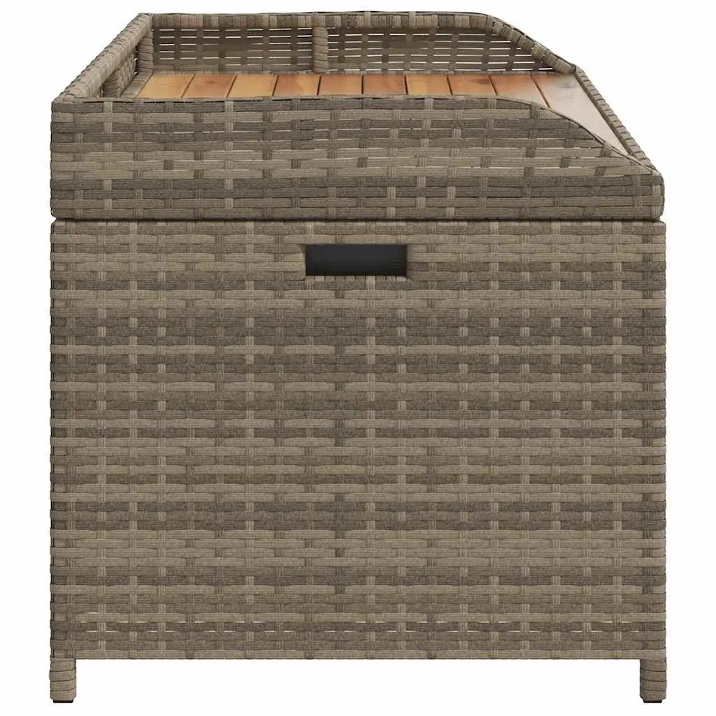 Outdoor Storage Bench for Garden Grey 100 x 50 x 52 cm