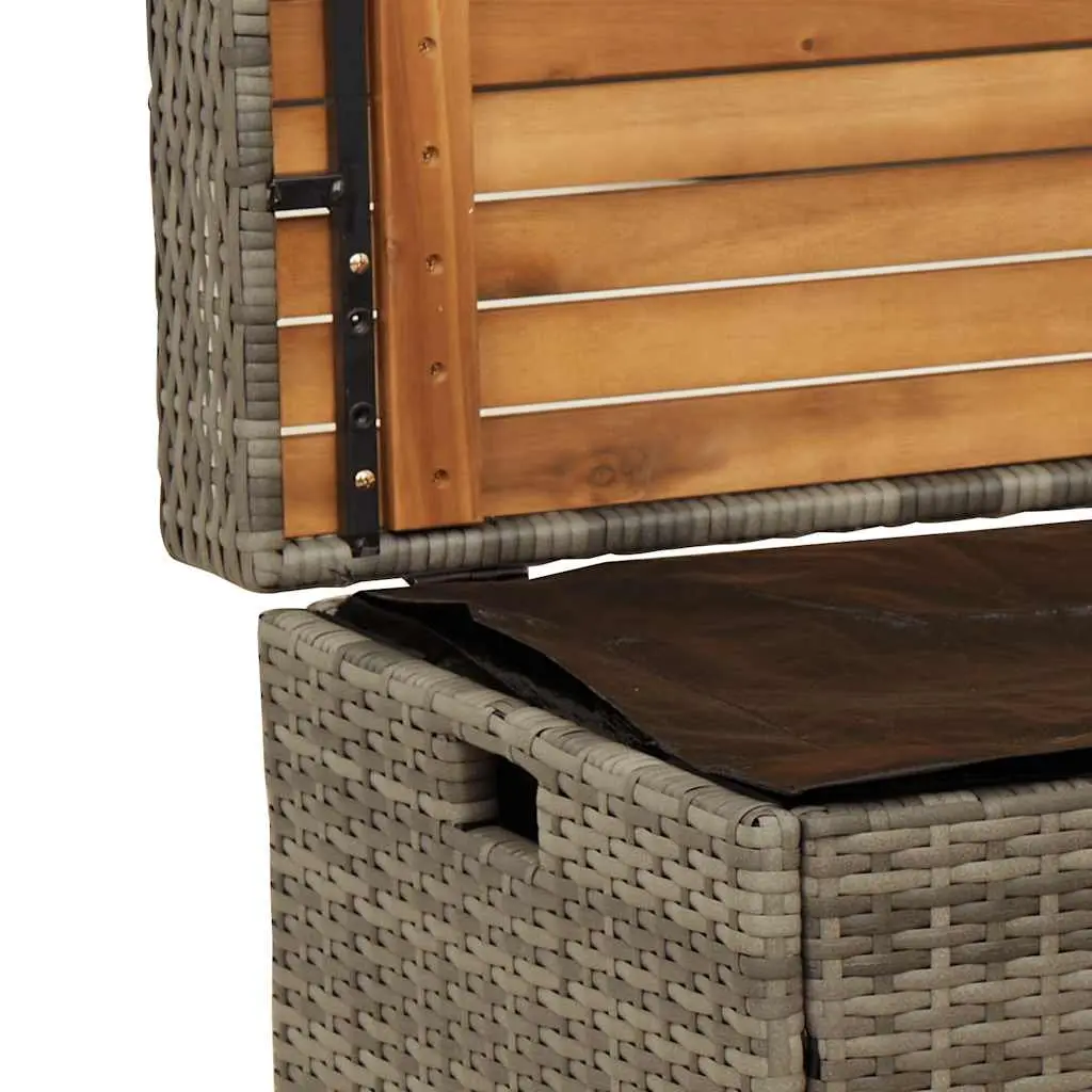 Outdoor Storage Bench for Garden Grey 100 x 50 x 52 cm