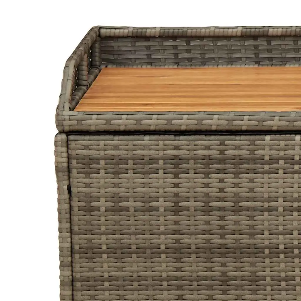 Outdoor Storage Bench for Garden Grey 100 x 50 x 52 cm