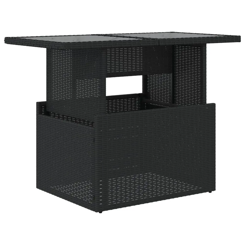 Adjustable Garden Table with Glass Top