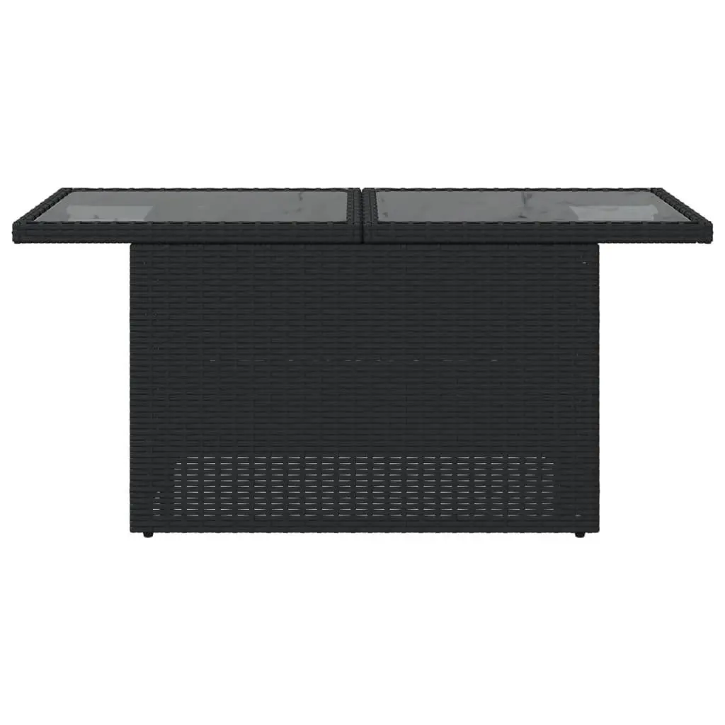 Adjustable Garden Table with Glass Top