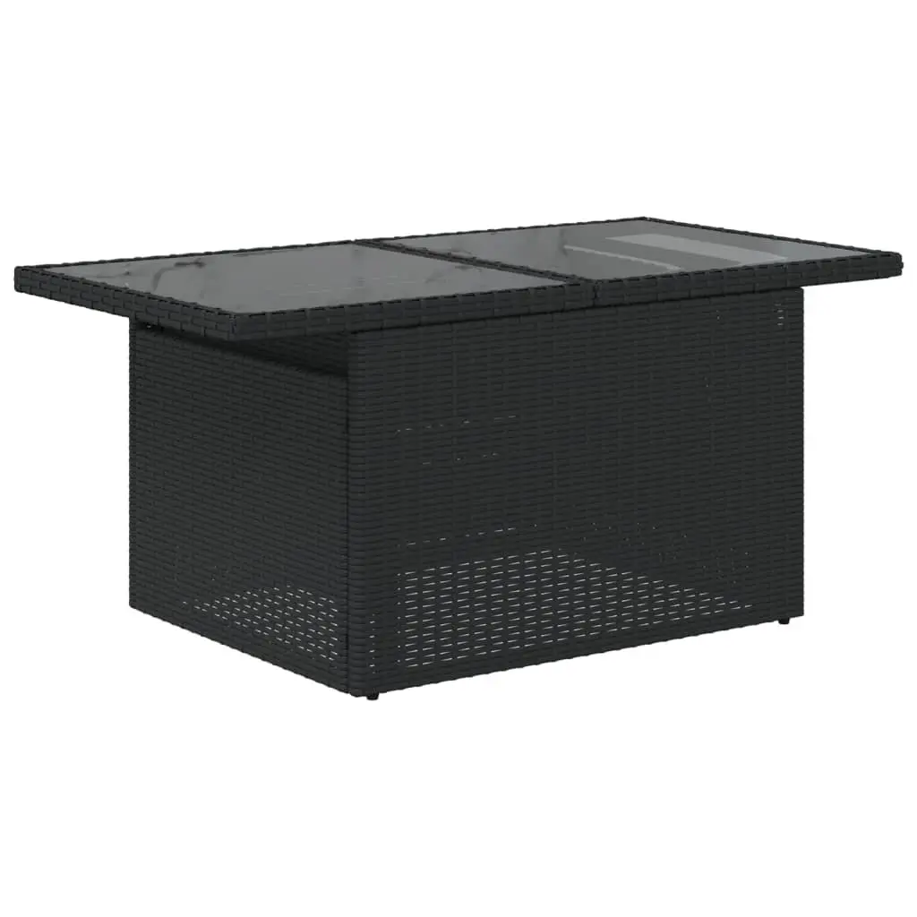 Adjustable Garden Table with Glass Top