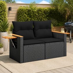 Specifications of 2-Seater Garden Sofa with Cushions and Storage
