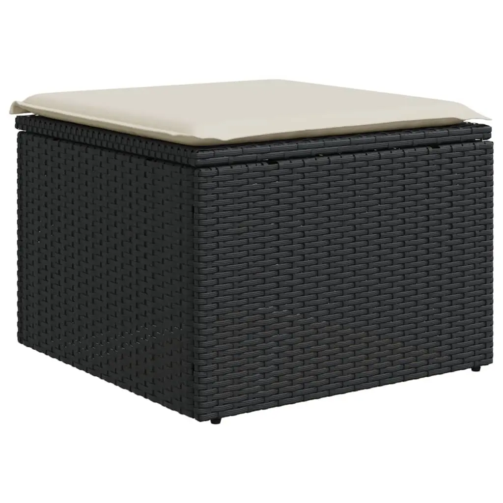 Garden Stool with Storage Cushion Outdoor Use 55 x 55 x 37 cm