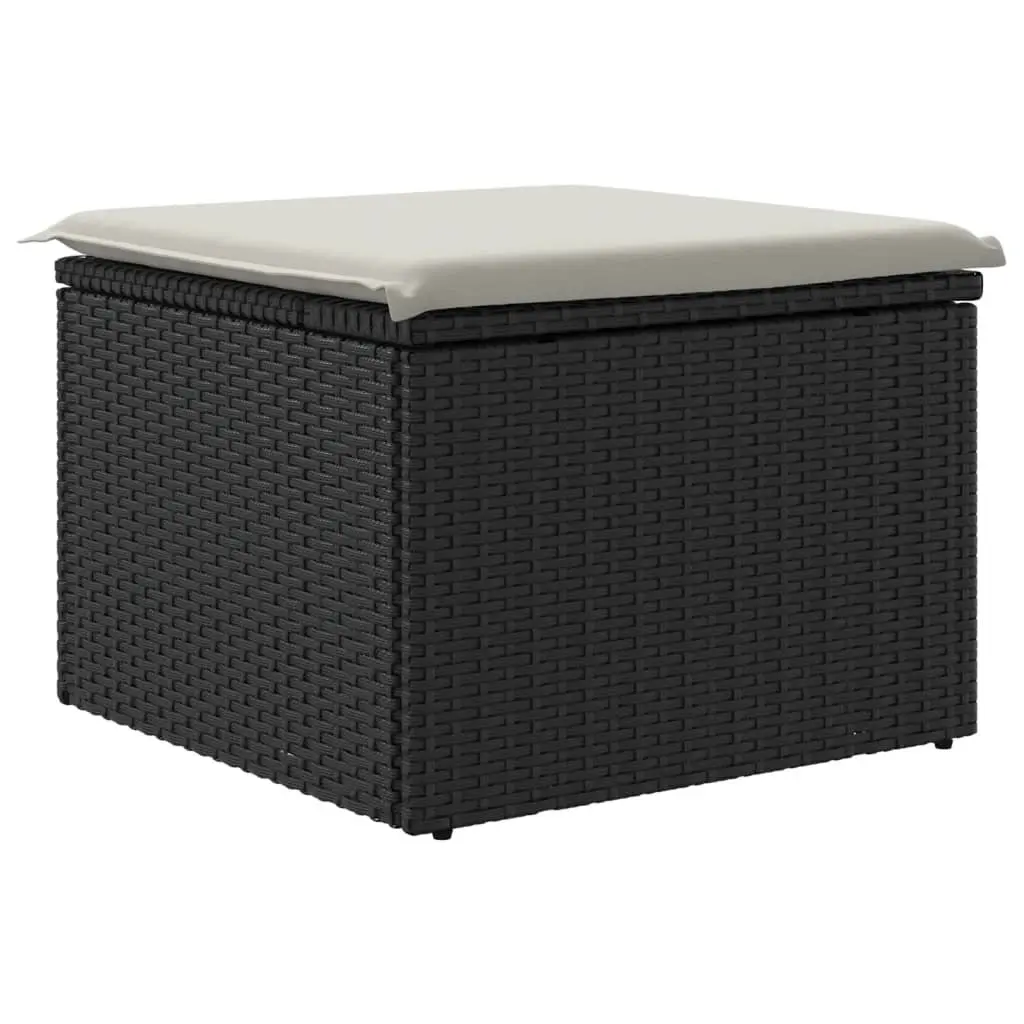 Garden Stool with Storage Cushion Outdoor Use 55 x 55 x 37 cm