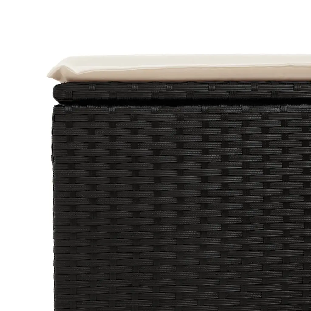 Garden Stool with Storage Cushion Outdoor Use 55 x 55 x 37 cm
