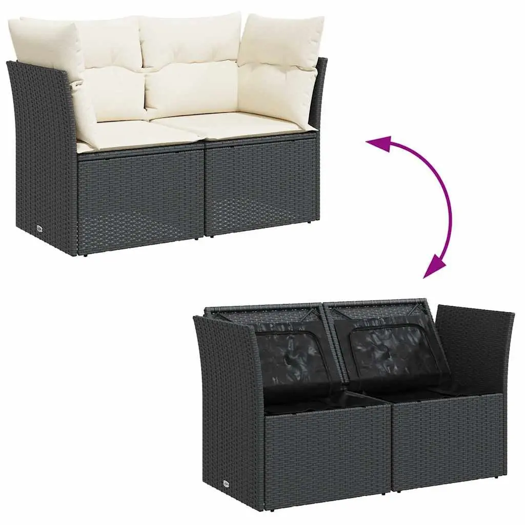 2-Seater Garden Sofa with Storage