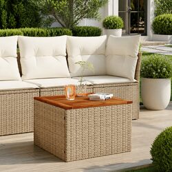 Garden Table Specifications: Beige 55x55x37cm