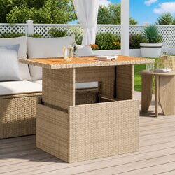 Specifications for Beige Outdoor Table: Durable & Adjustable