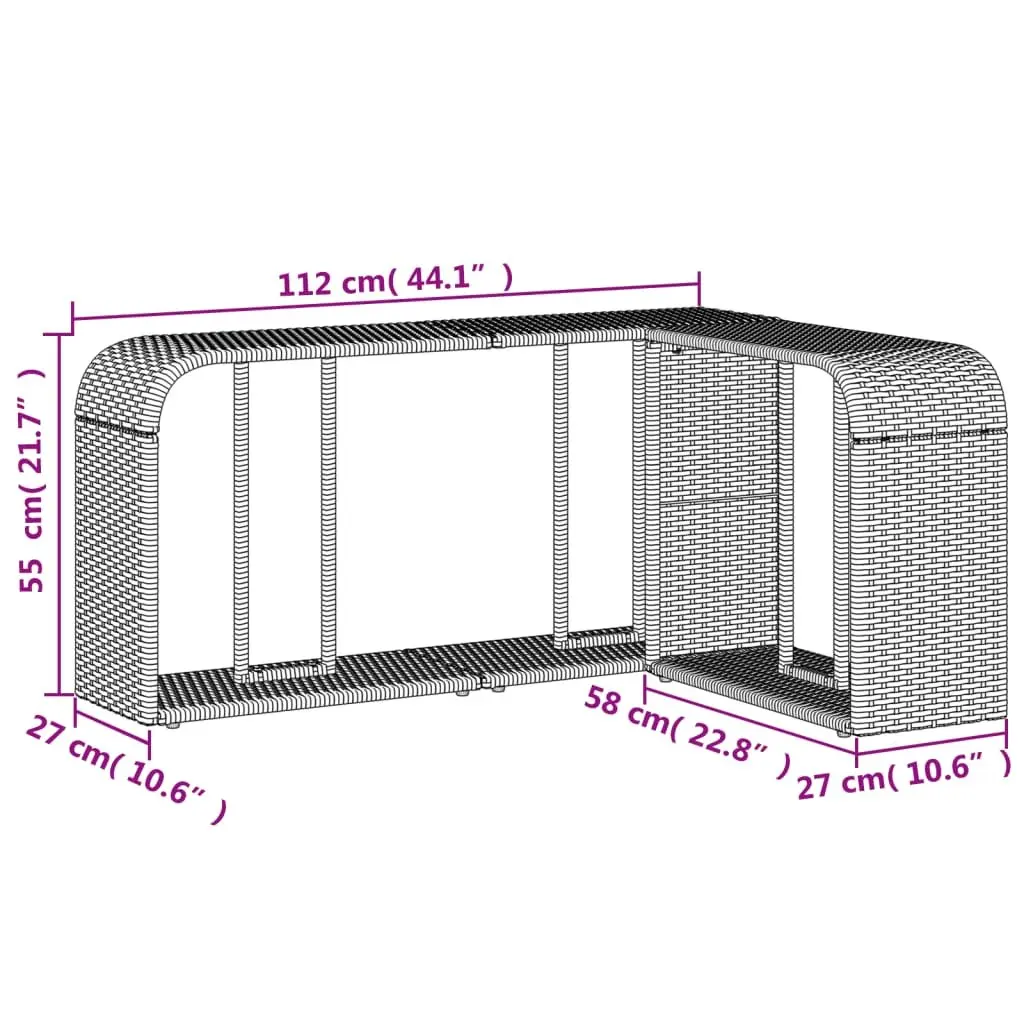 Storage Shelves Outdoor Garden 2 Piece