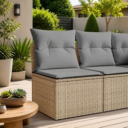 Specifications of Beige Outdoor Armless Sofa Set