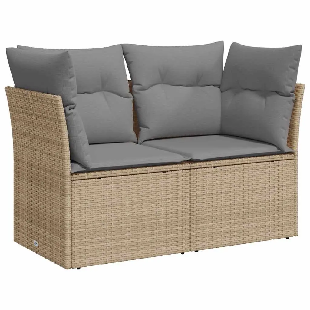 2-Seater Outdoor Sofa with Cushions