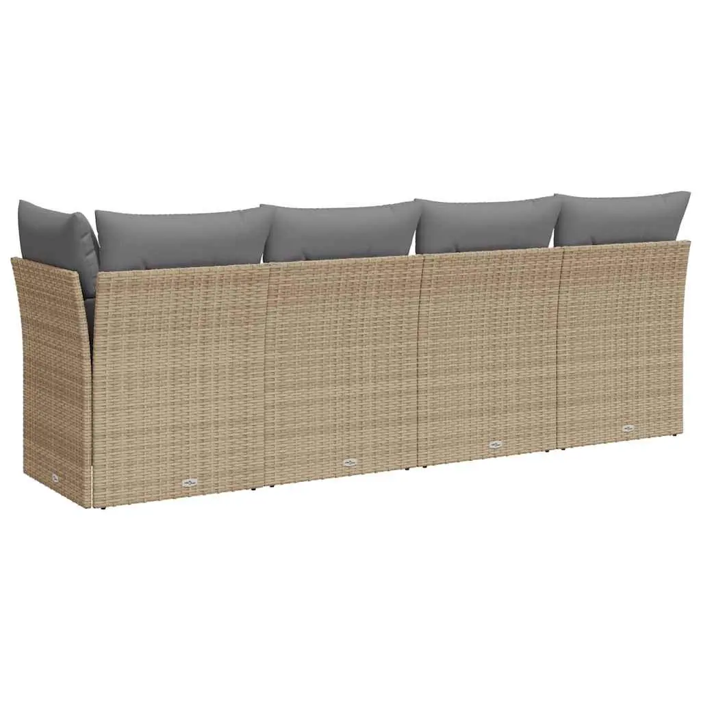 4-Seater Outdoor Sofa with Cushions