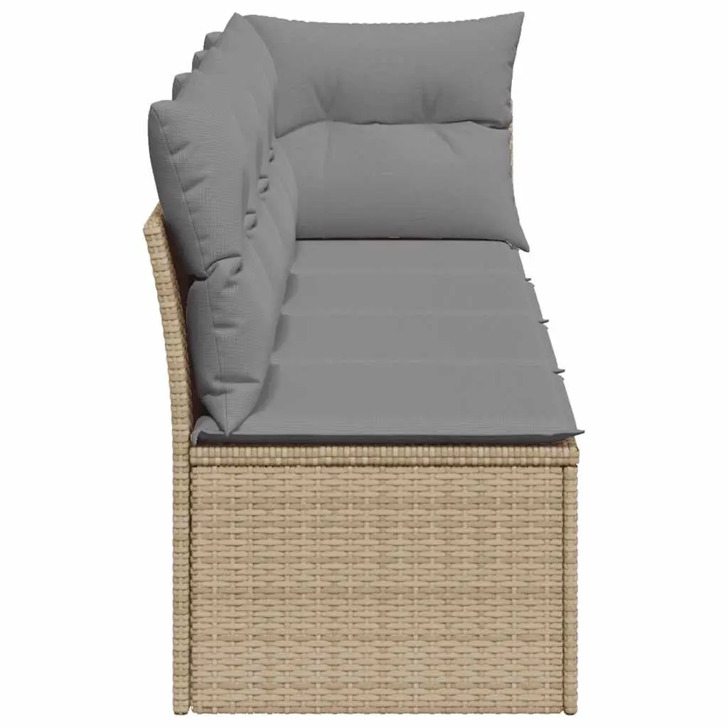 4-Seater Outdoor Sofa with Cushions
