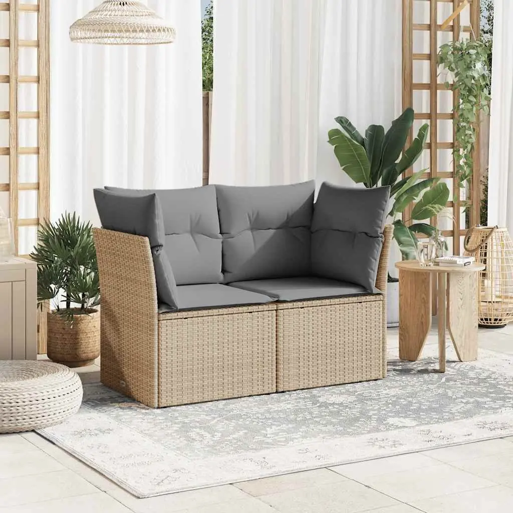 2-Seater Garden Sofa with Storage