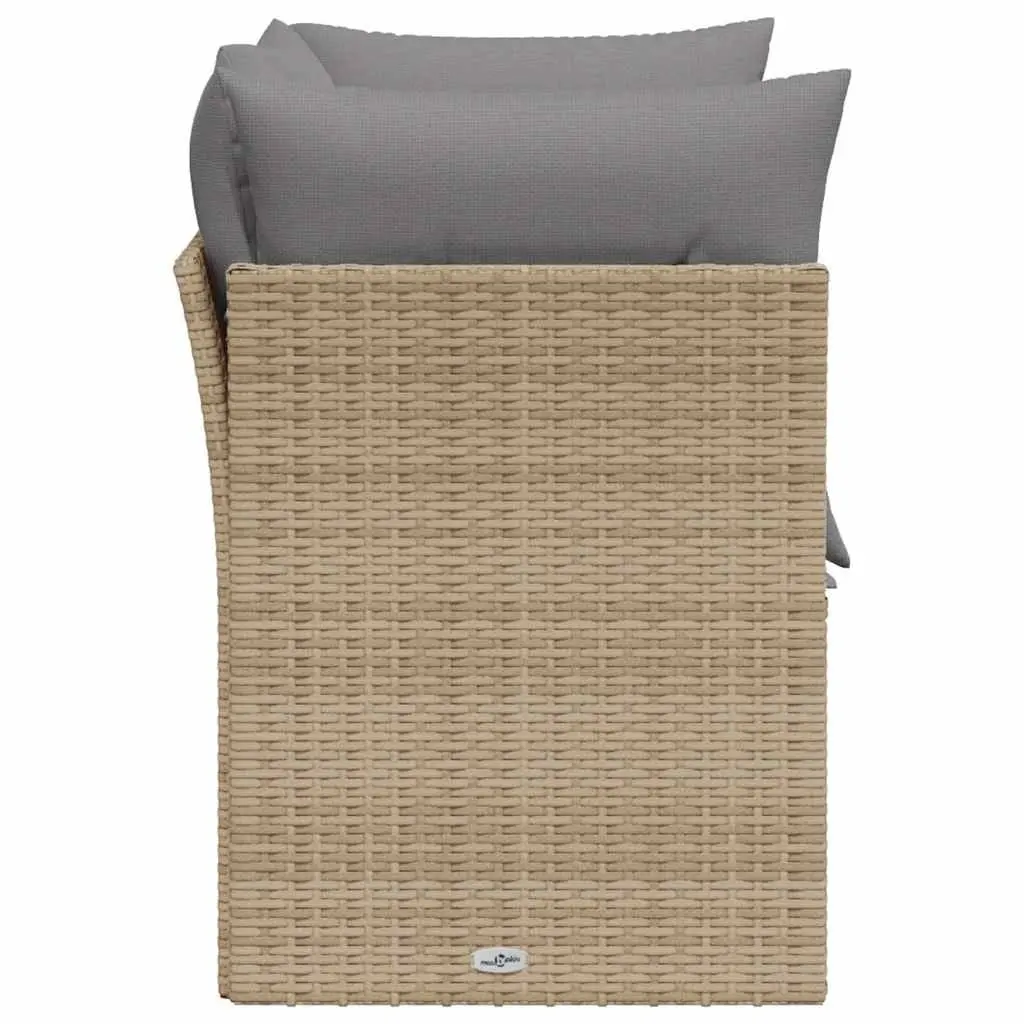2-Seater Garden Sofa with Storage