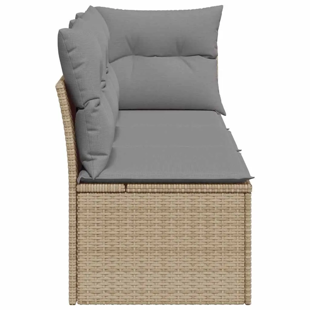 3-Seater Garden Sofa with Cushions