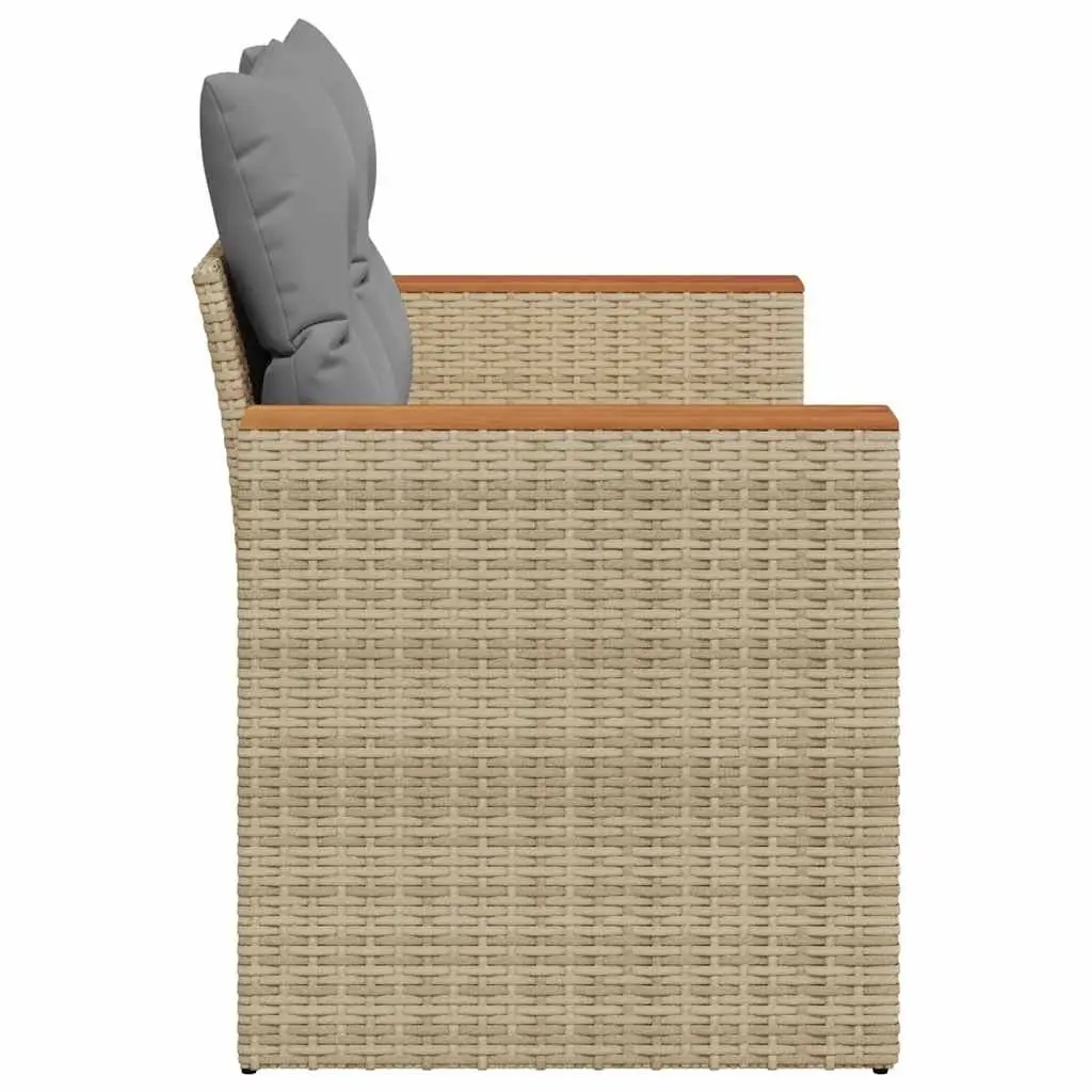 2-Seater Garden Sofa Outdoor Patio Furniture Beige