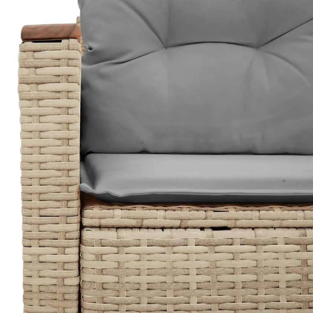 2-Seater Garden Sofa Outdoor Patio Furniture Beige